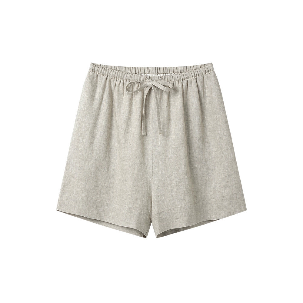 Linen tailored shirt and shorts