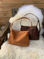 Retro Suede Underarm Handbag