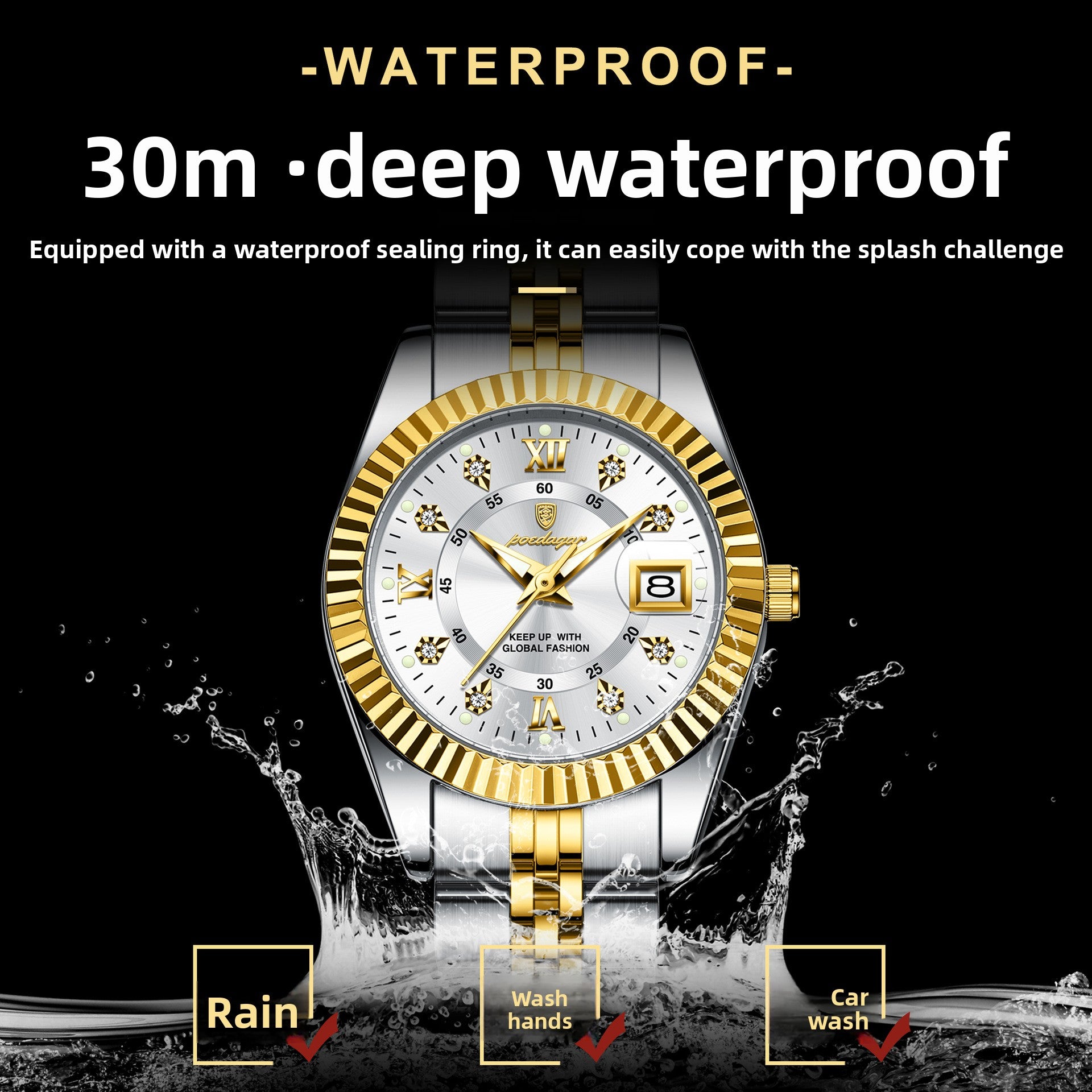 Luminous Dial Women's Watch