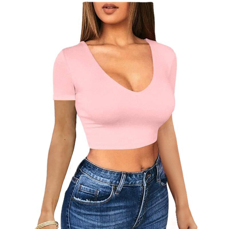 Cropped Square Neck T-Shirt Street