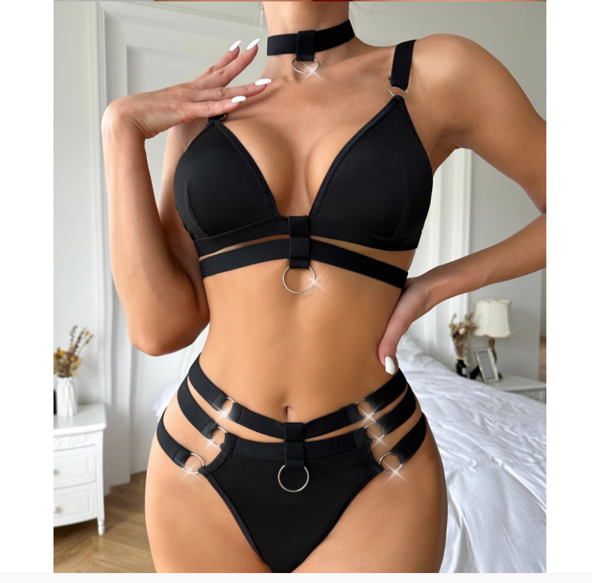 Lingerie Set with V-Neck and Sleeveless Design