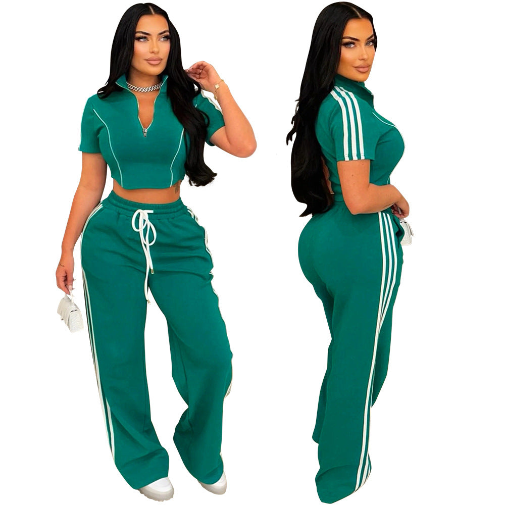 Fashion Casual Fitness Two-piece Set